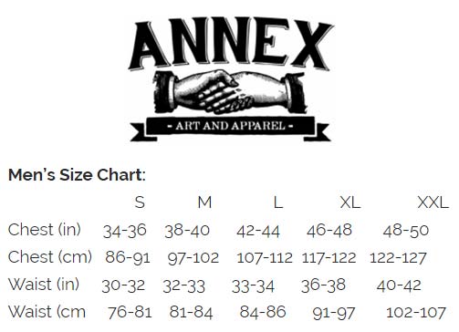 Annex Size Chart