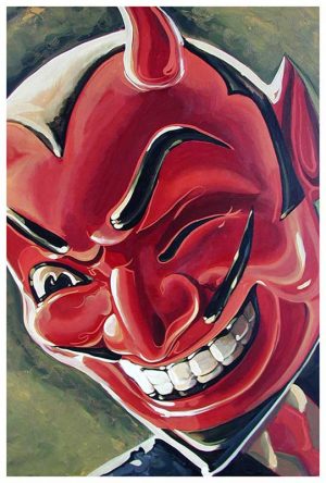 Devilish Grin - Fine Art Print Mike Bell