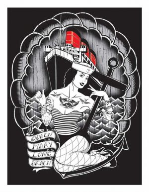 Queen Mary - Limited Edition Silkscreen Fine Art Print Ian McNiel