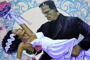 The Wedding - Frankenstein & Bride - Fine Art Print Mike Bell