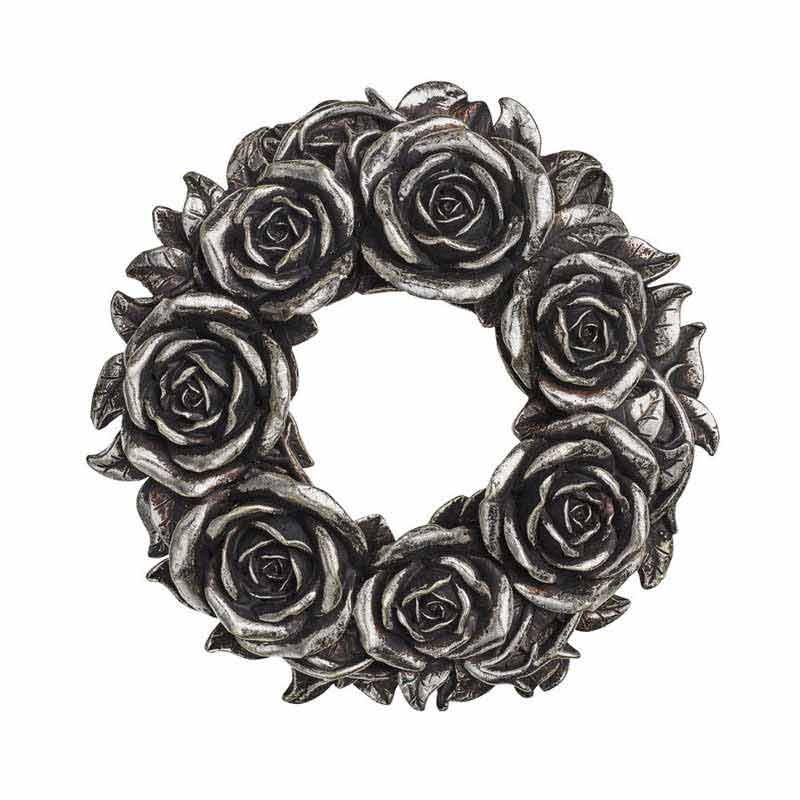 Black Rose Wreath Candle Holder or Wall Decor V65 Alchemy Gothic ...